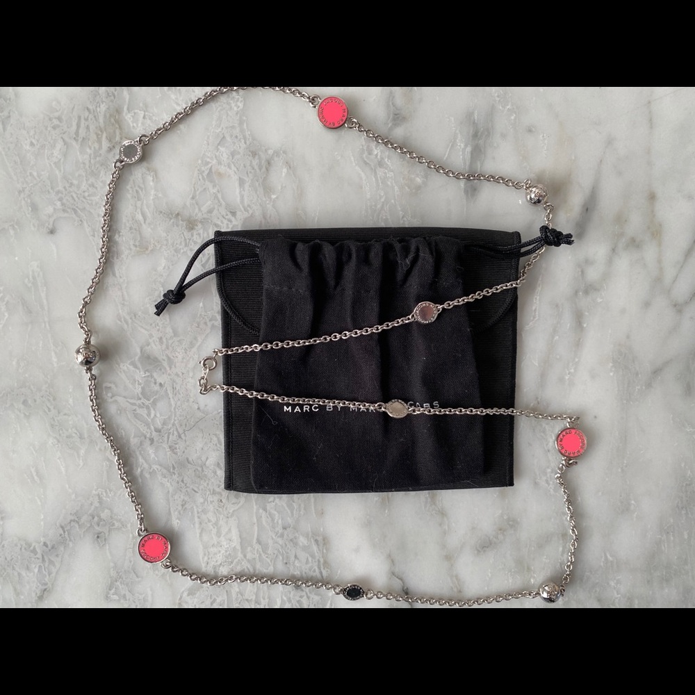 Authentic Marc Jacobs, sterling silver necklace